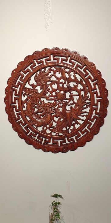 东阳木雕挂件香樟木头雕刻画工艺品中式客厅艺...
