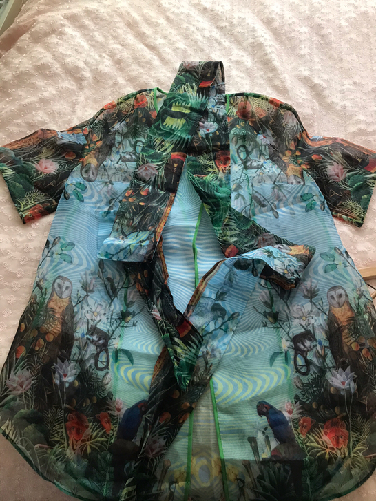 雪纺衫,有围脖,复古感,120斤左右穿,1...
