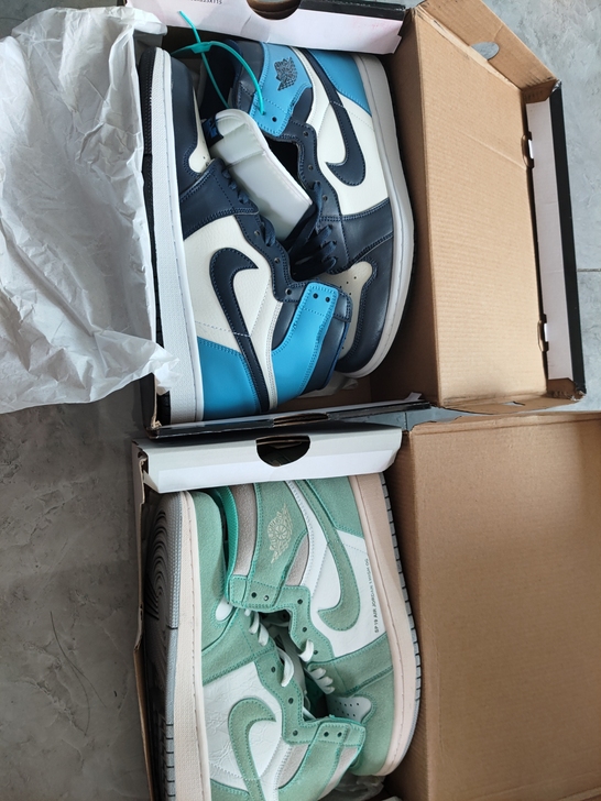 新鞋aj,黑耀石和蒂芙尼绿,鞋码43号,未...