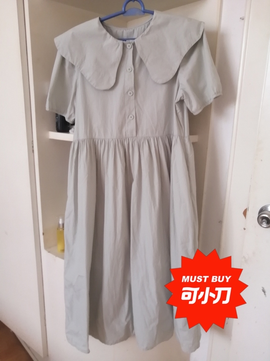 娃娃领连衣裙，实体店购入，
