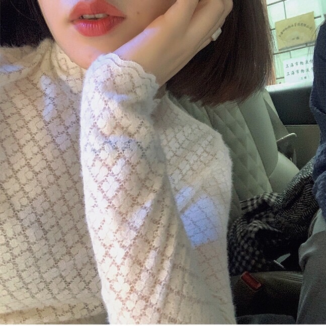 全新蕾丝雪纺衫打底衫 仅套衣袋洗过没有穿过...