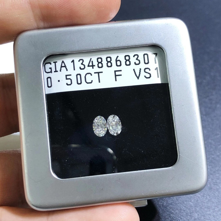 50分 椭圆形  钻石钻戒裸石 gia证书