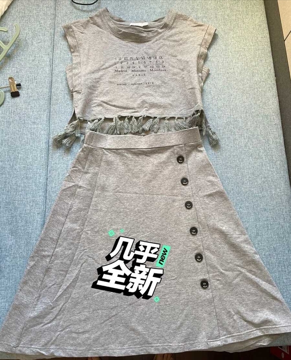 lagogo纯棉运动风设计款两件套