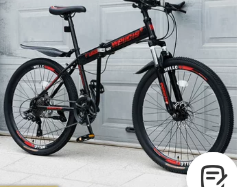 折叠山地自行车男变速新型越野单车上班骑公路...