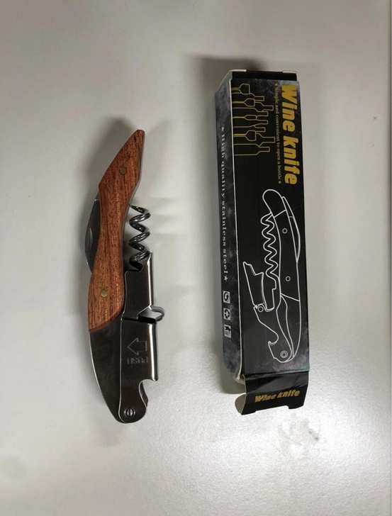 全新 包邮 跨境专供木柄葡萄酒开酒刀开罐器...