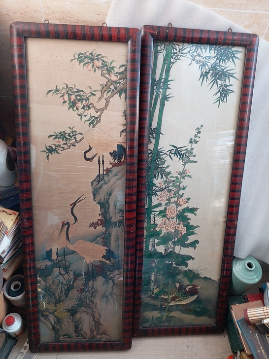 绣画两条屏发货之前拍视频，闲聊不回，按图发...