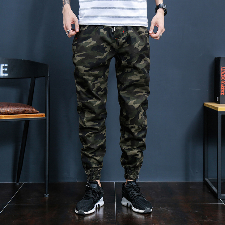 死飞原宿男女小脚慢跑裤 隐蔽者束脚裤 原创...