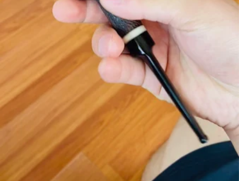 纯手工锤纹檀木烟斗-真实木烟斗送配件 手工...