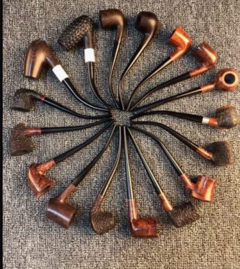 【外贸烟斗】石楠木烟斗 长柄阅读烟斗所有阅...