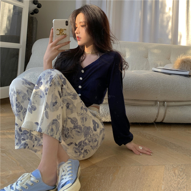 休闲裤 穿过两次 转 松紧裤腰