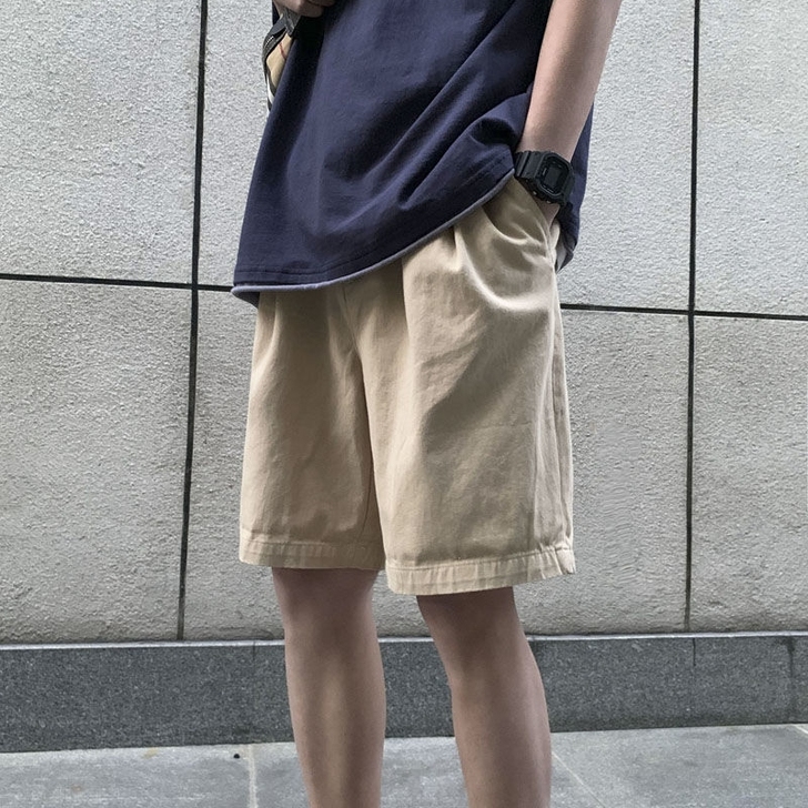（包邮)夏季裤子男士韩版潮流纯色工装宽松休...