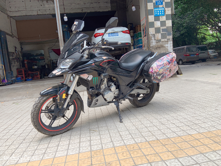 黄河自由300x拉力摩托车,17年的车,必...