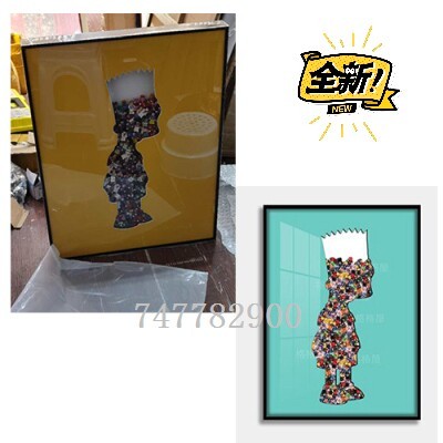 乐高积木装饰画人仔挂画卡通小人积木画立体画...