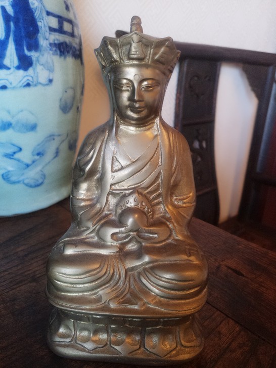 老佛像 八十年代铜佛像 地藏王菩萨铜像  ...