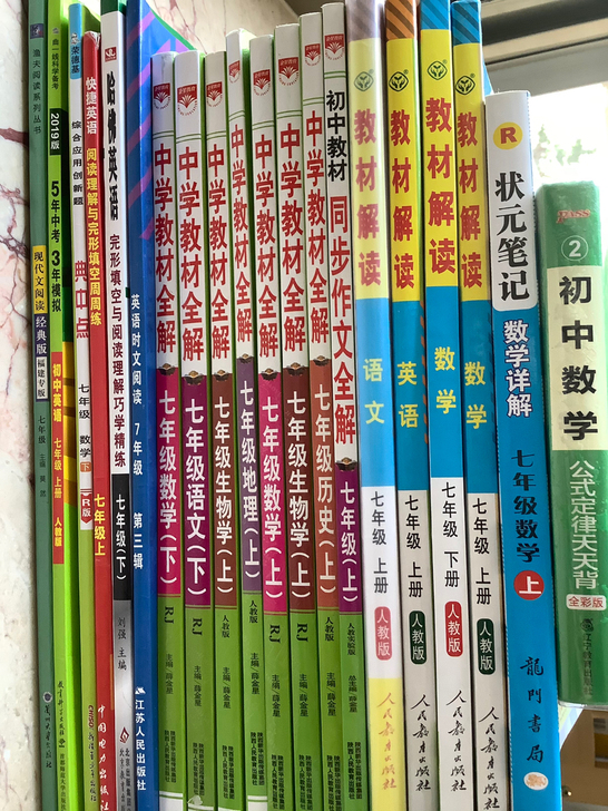 初中教辅 初一初二初三都有 如图