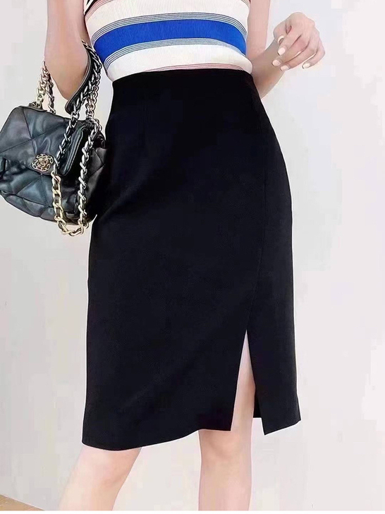 阿玛施黑色开衩裙, 全新有意者私聊,一口价...