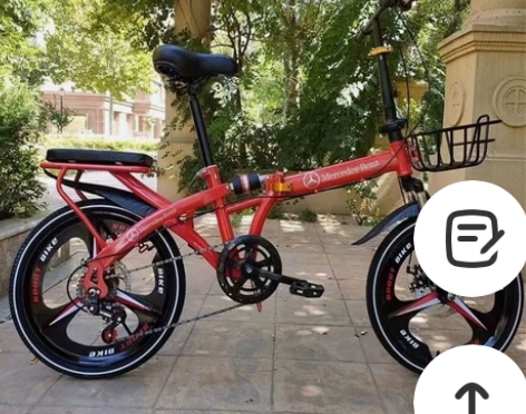 全新奔驰20寸折叠自行车6级变速成年人学生...