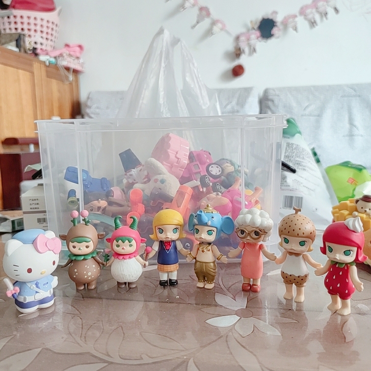 给九岁女儿出 泡泡玛特Molly 磨叽磨叽...