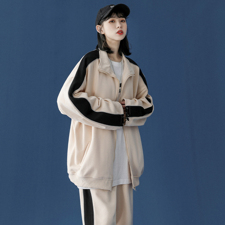 春季套装女休闲运动两件套韩版宽松炸街卫衣，...