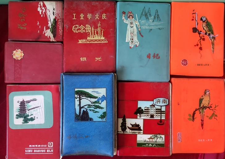 老物件，七八十年代的老日记本，笔记本，日记...