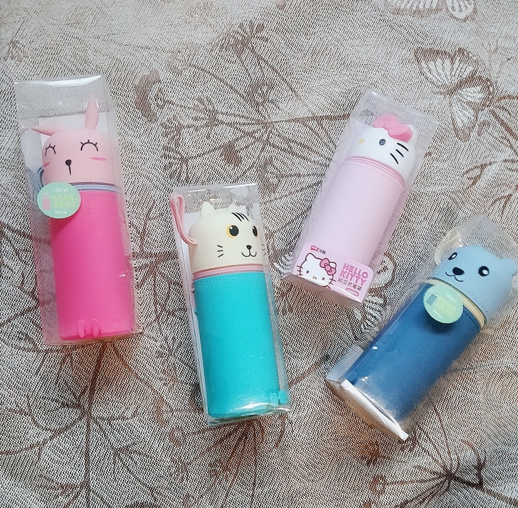全新 欧力益兔子笔袋笔筒少女心简约可爱小清...