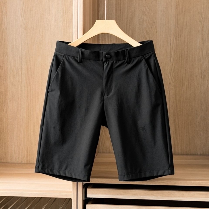 牛货！原价499！夏季新品短裤男黑色休闲五...