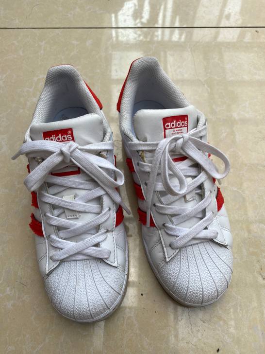 Adidas经典休闲鞋运动贝壳头板鞋，正品...