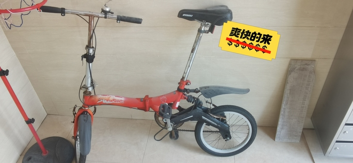 以前小时候的自行车放了很长时间，自己翻新还...