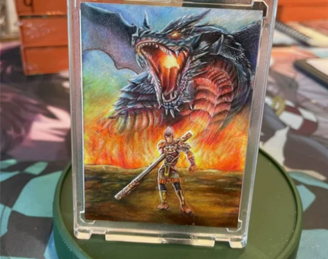 手绘卡，大阳老师作品，孙行者之地狱圣魔龙 ...