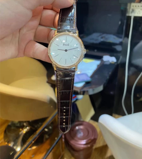 伯爵 超薄款 厚包金18k玫瑰金 镶钻 感...