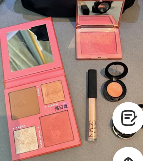 贝玲妃落日盘眼影修容腮红盘 nars亮采柔...