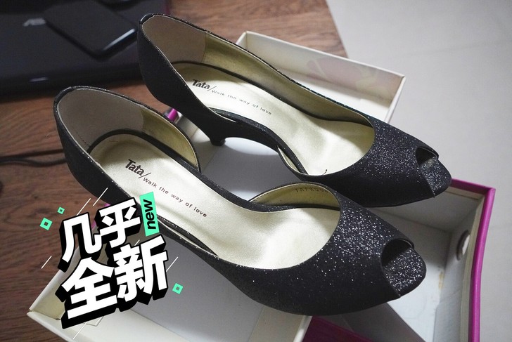 他她女鞋,高跟鞋,坡跟,39码,就穿一次,...