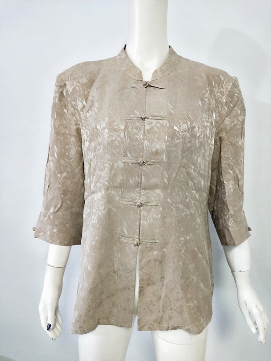 老式对襟上衣，布料轻，柔软舒适，七分袖，适...