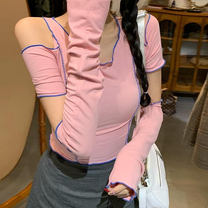 燕蔓风情 蕾丝雪纺衫