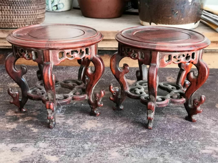 城中改造所得的清代的老黄花梨木刻工,带裙子...