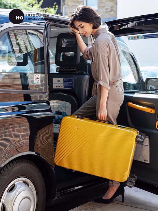 ito 拉杆箱 旅行箱 行李箱24寸 红点...