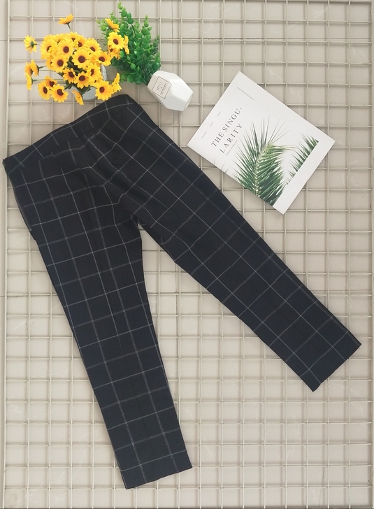 外贸梭织女士九分筒裤,尺码XS M L适合...