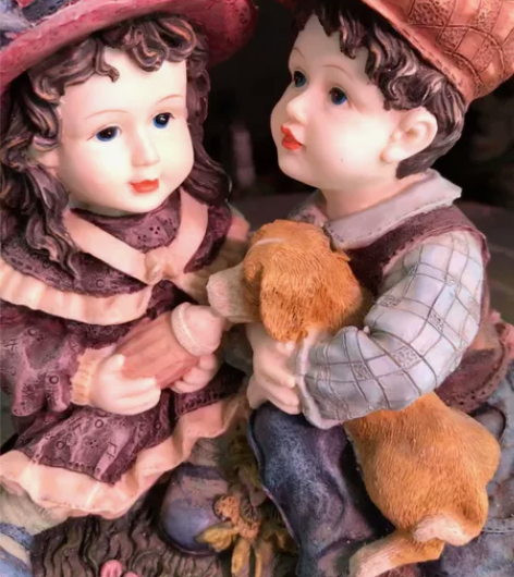 树脂两小无猜 超级可爱的的一小对得小可爱，...