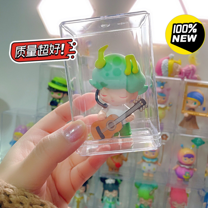 全新 手办收纳盒 防尘盒 亚克力盲盒收纳展...