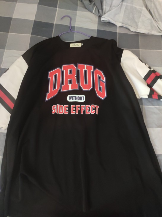 字母嘻哈风衬衫