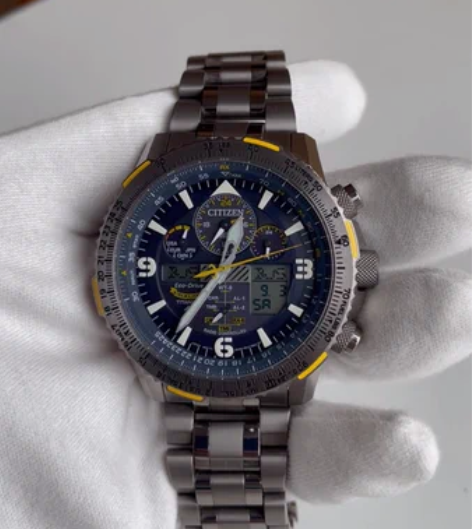 97新西铁城钛合金空中之鹰蓝天使②代光动能...