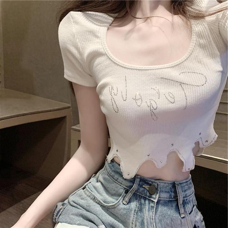 网红上衣女ins超火港风2020年洋气波浪...