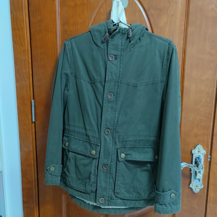 森马 M码工装外套 冬季保暖 羊羔绒内里