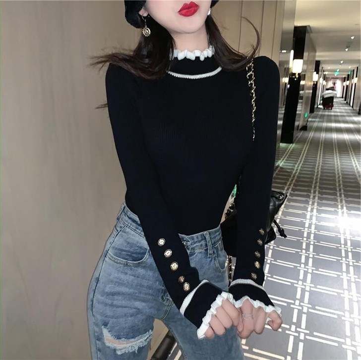 【国庆价】2020年秋装新款小众设计感木耳...