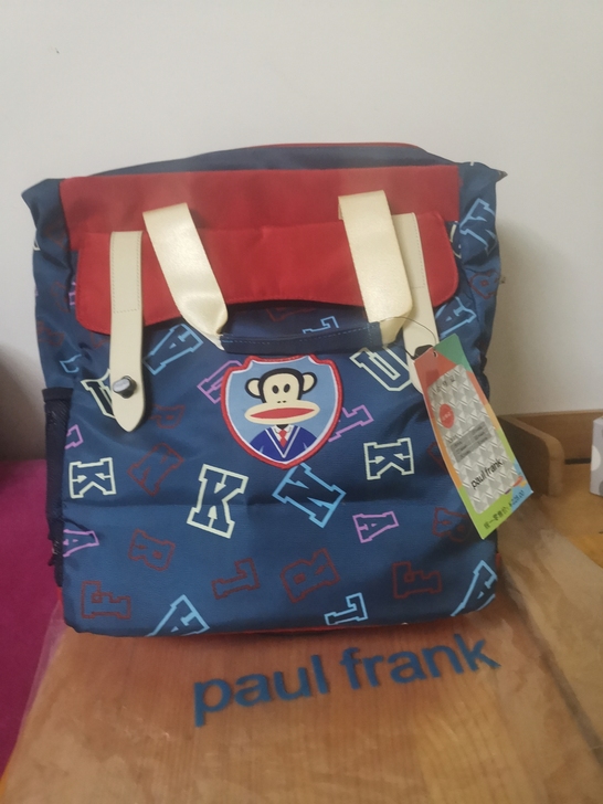 朋友送的一次没用过，两用包，背拎都可以