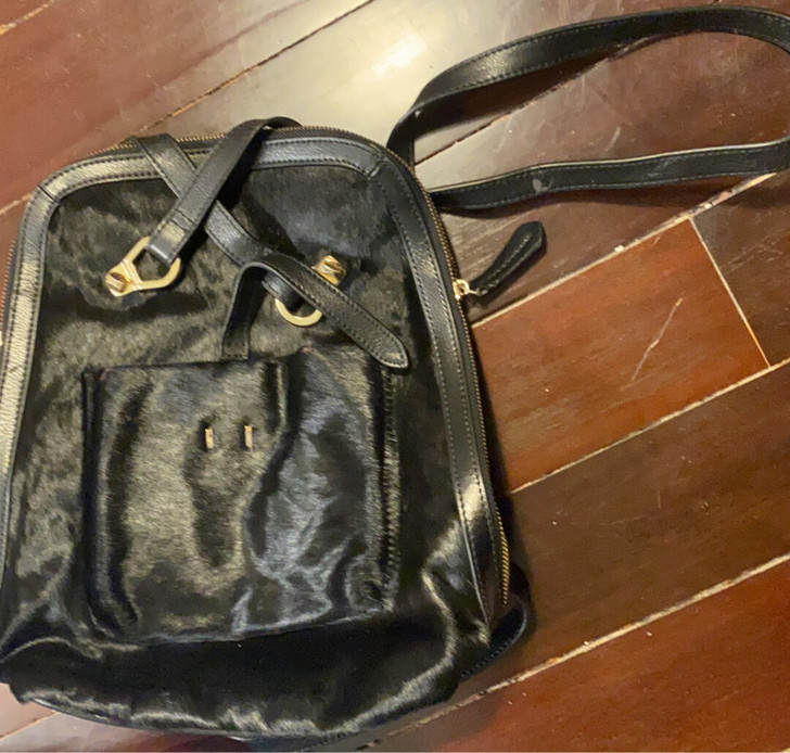 两用马毛背包 可双肩可单肩