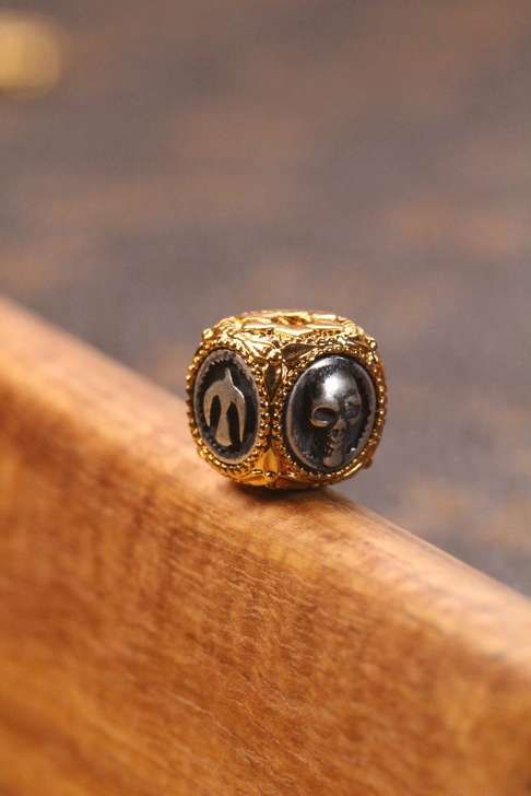 8k工艺镶嵌高桥款骷髅六方顶珠配饰 独特款...