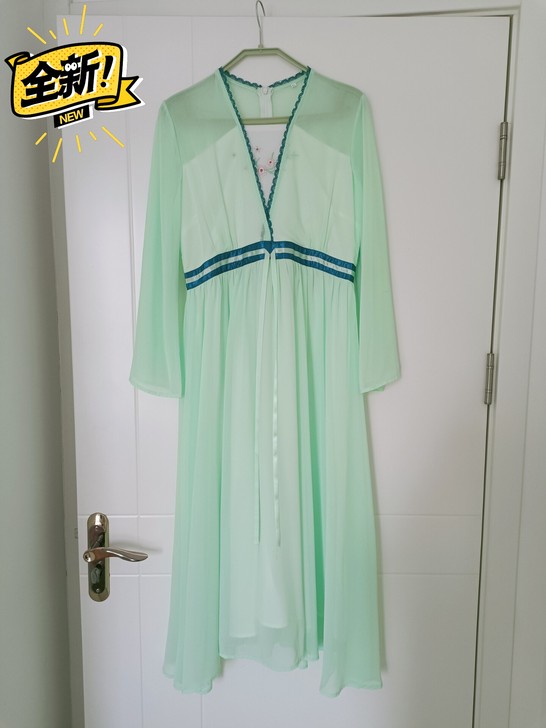 汉服古装刺绣连衣裙 XL码