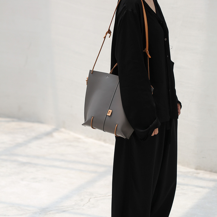 菩提說FOSTYLE植鞣皮小众休闲通勤OL...