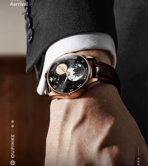 2022年新款欧品客3177手表男瑞士品牌...